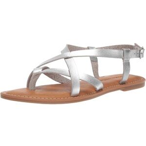 Silver Strappy Sandals